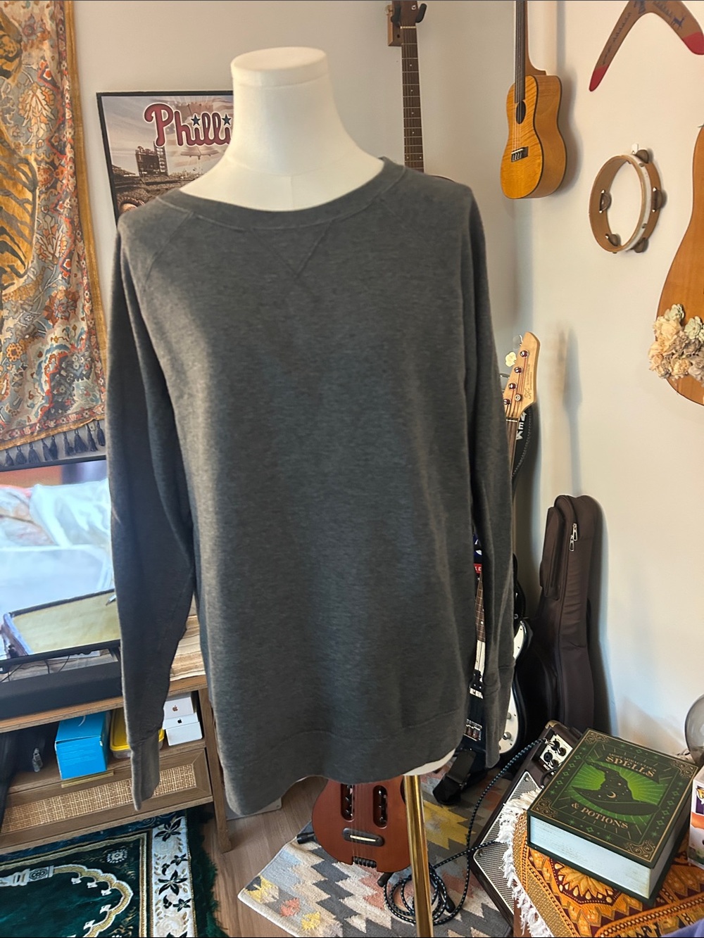 Champion Charcoal Gray Crewneck Sweater